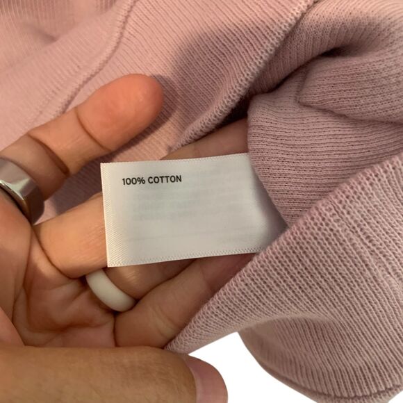 Duluth Trading Co Womens Pink Waffle Knit Crewneck Thermal Sweatshirt M Outdoors - Picture 3 of 5